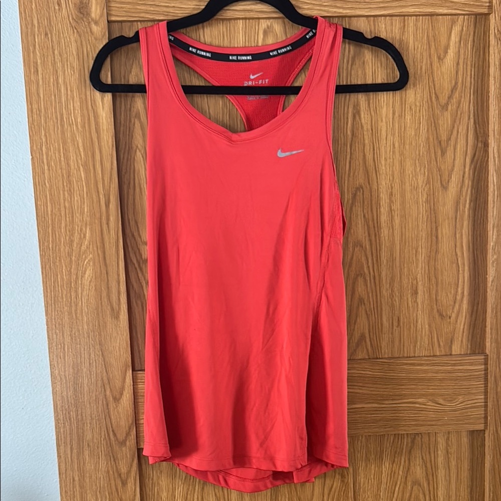 Nike Women's Red Dri-FIT Tank Top